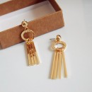 New fashion style stick bar metal circle earrings gold plated