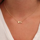 New simple heart necklace alphalet 26 letter necklace hot sale fashion necklace for women